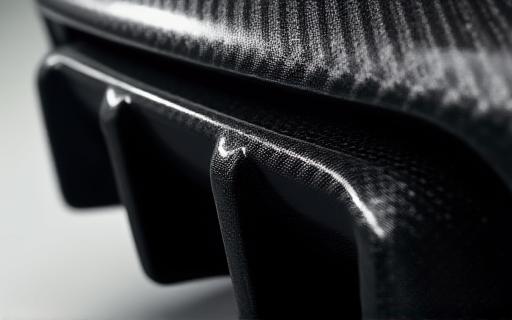 Diffusore posteriore in carbonio per auto sportiva, ottimizzato per l'aerodinamica